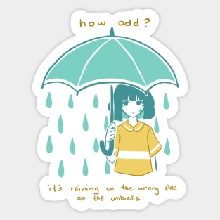 Sad Umbrella Sticker